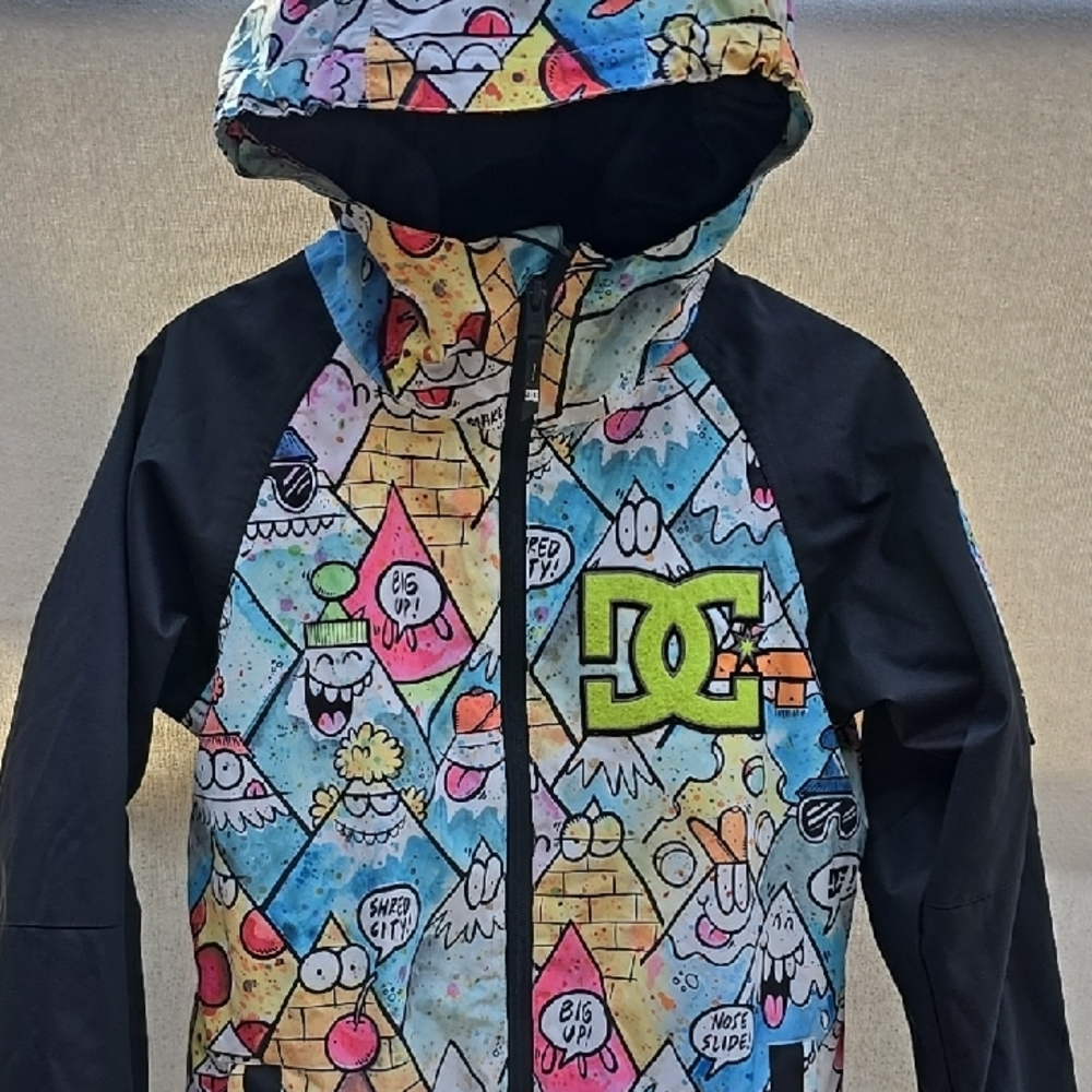 DC Comics Colorful Graphic Boys Snowboard Hoodie Jacket 10K, Limited Edition